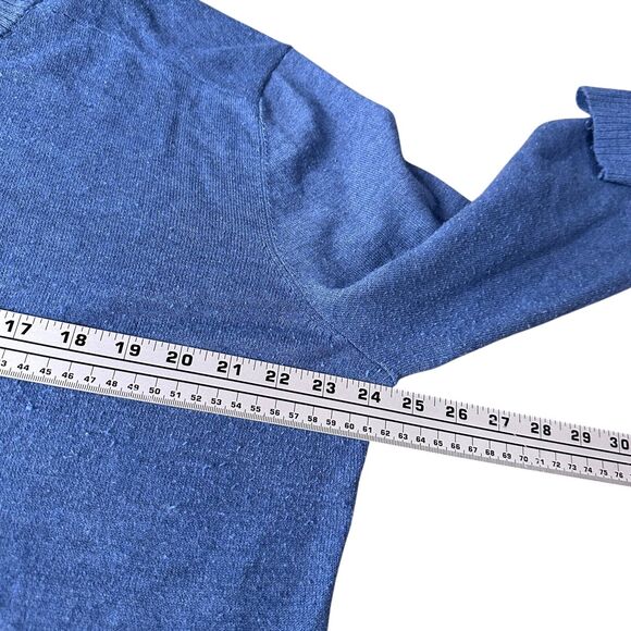 Smartwool Sweater Men’s XL Blue Wool Polyester Nylon Blend V-Neck Pullover Knit - Picture 7 of 10